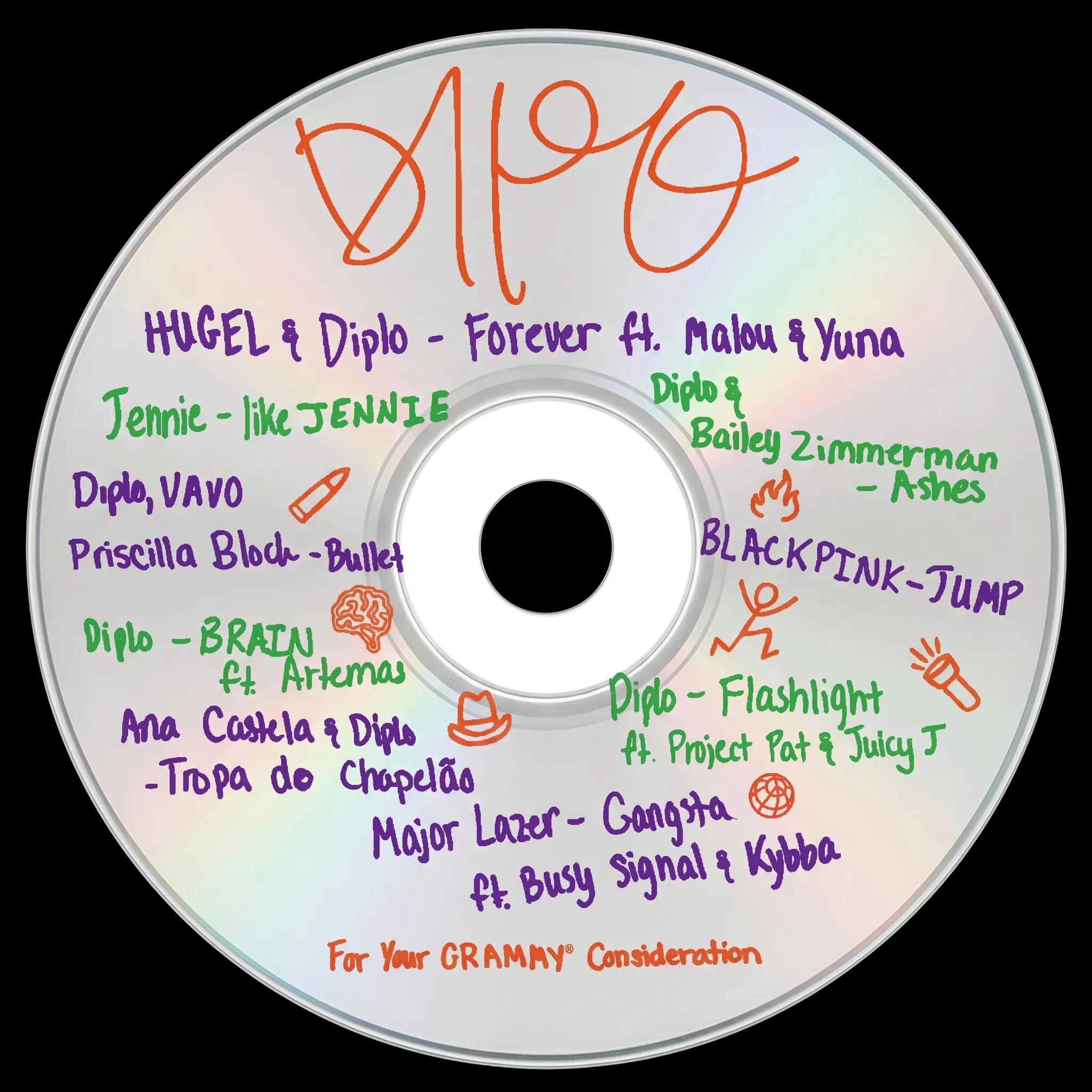 Diplo Grammy For Your Consideration campaign design